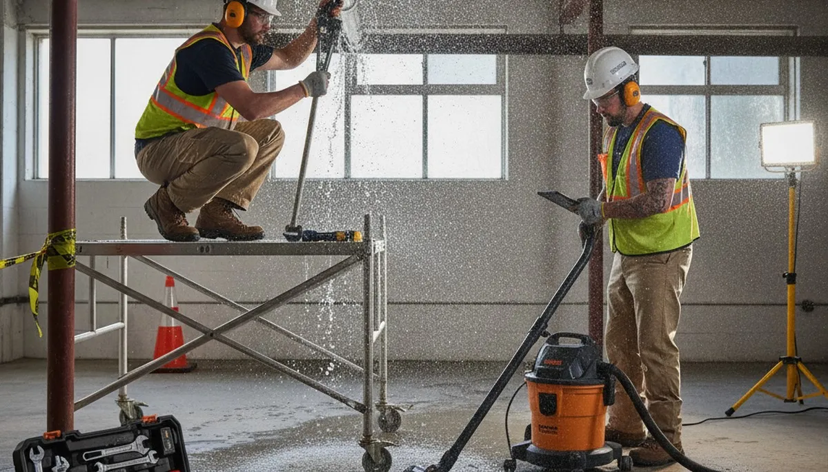 Emergency plumber in Albany, NY repairing a burst pipe in a home