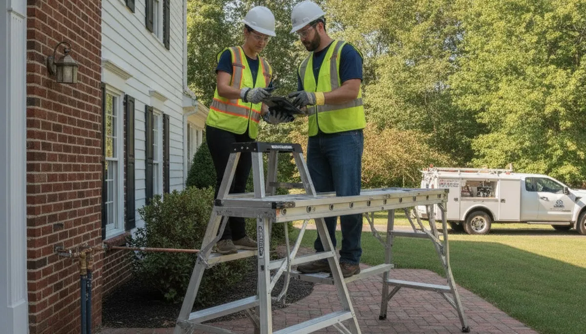 Albany, NY emergency plumbing repair technician fixing a residential pipe leak