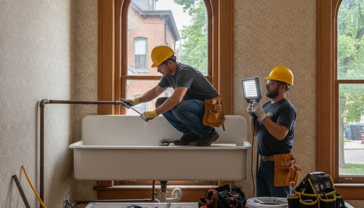 Emergency plumbing repair service in Albany, NY for residential and commercial leaks, clogs, and pipe issues